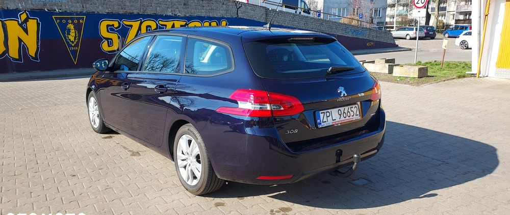 Peugeot 308 cena 27400 przebieg: 217000, rok produkcji 2015 z Police małe 92